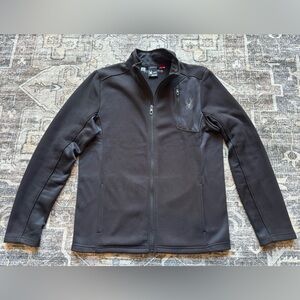 Spyder Men's Black Softshell‎ Knit Jacket Size Medium